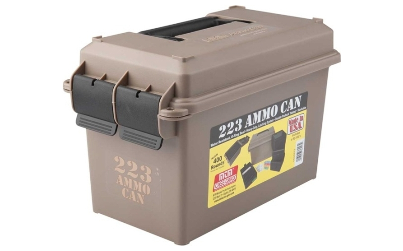 Mtm Case-Gard Ammo can combo pack 223/5.56 caliber 400-round polymer tan