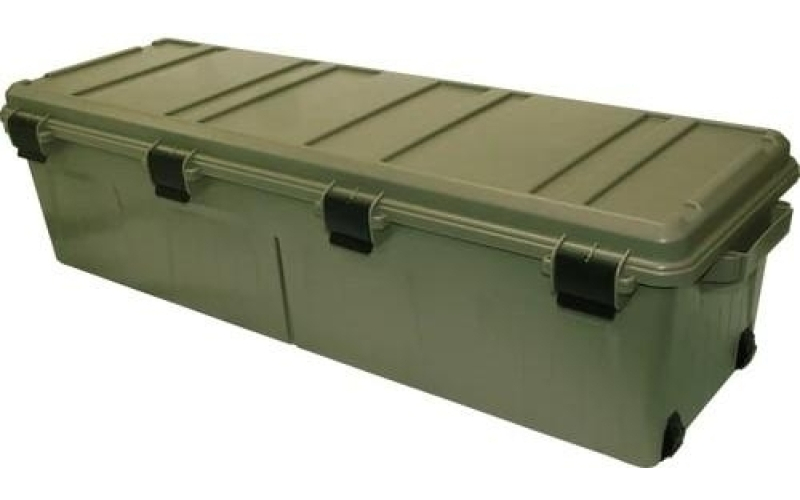 Rifle crate 39inch tactical - wheeled with divided storage -  army green