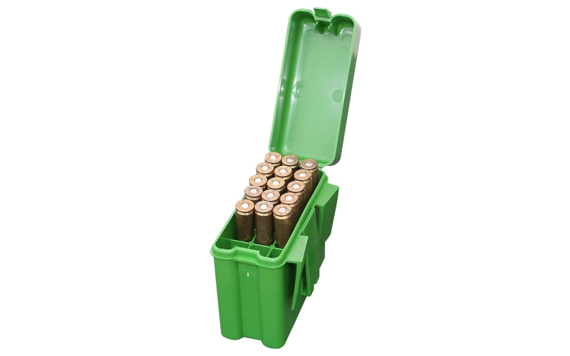 Mtm Case-Gard 20 round belt style rifle ammo box 22-250/308 green