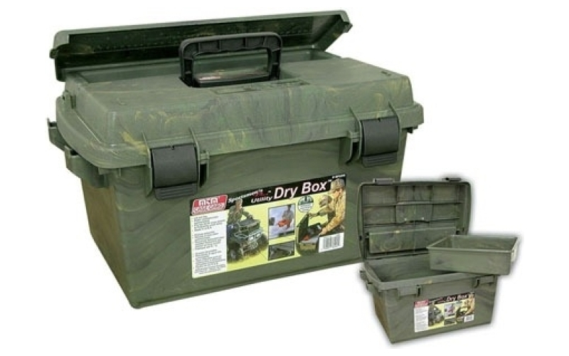 Mtm Case-Gard Sportsmen's plus utility dry box  medium sized camo