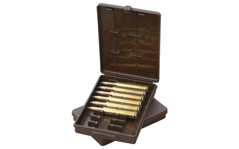 Mtm Case-Gard Wallet style ammo box 220 swift-9x57 norma 9 round brown