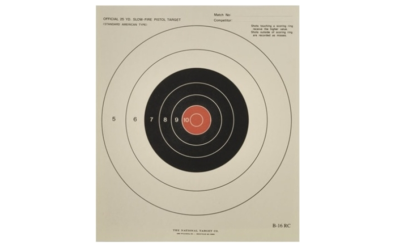 National Target B-16rc targets, per 100