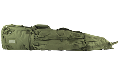 NcSTAR Drag Bag, 45" Rifle Case, Nylon, Green, Includes Backpack Shoulder Straps CVDB2912G