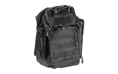 NCSTAR First Responder Utility Bag, Nylon, Black, MOLLE / PALS Webbing, Rear Concealed Carry Pocket, Shoulder Strap CVFRB2918B
