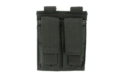 NcSTAR Double Pistol Magazine Pouch, Nylon, Black, MOLLE Straps for Attachment, Fits Two Standard Capacity Double Stack Magazines CVP2P2931B