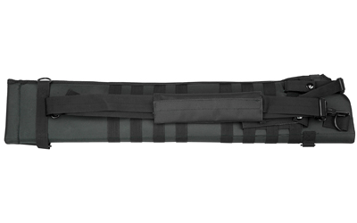 NCSTAR Shotgun Scabbard, Black, Nylon, 29" Length, Six Metal D-Ring locations, Includes Padded Shoulder Sling CVSCB2917B