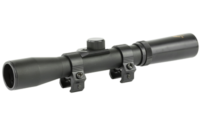 NcSTAR Compact Air Gun Scope, 4X Magnification, 20mm Objective Lens, Plex Reticle, Black, Weighs 3.35oz SCA420B