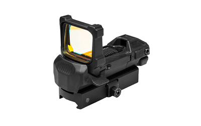 NcSTAR SPD Solar Flip Up Sight, Red Dot Optic, Quick Release Mount, Compatible with KeyMod/MLOK/Picatinny, 2 MOA Red Dot, Matte Finish, Black VDBSOLFLIP