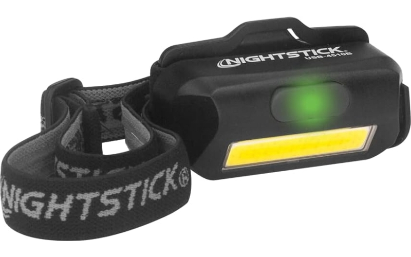 Nightstick USB-4510B, Headlamp, 250 Lumens, 7 Hour Run Time, IP-X7 Waterproof, Matte Finish, Black USB-4510B