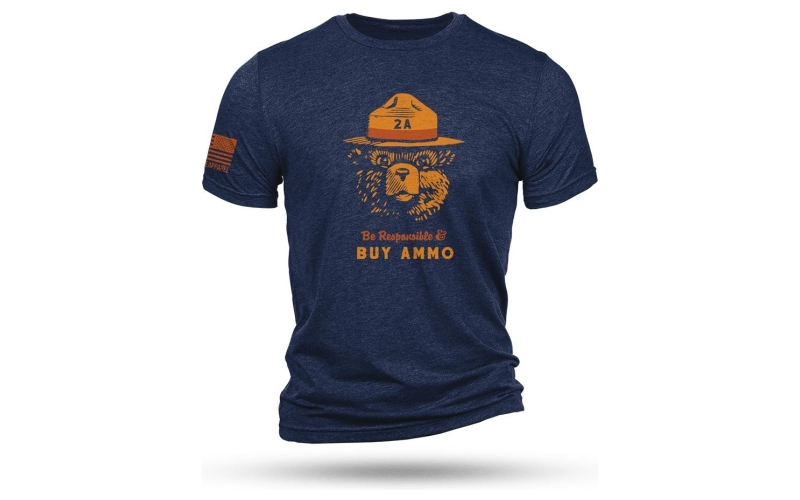 Nine line 2a bear navy triblend t-shirt/ large