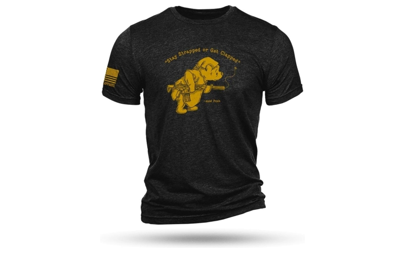 Nine line pooh bear black triblend t-shirt/ xlarge