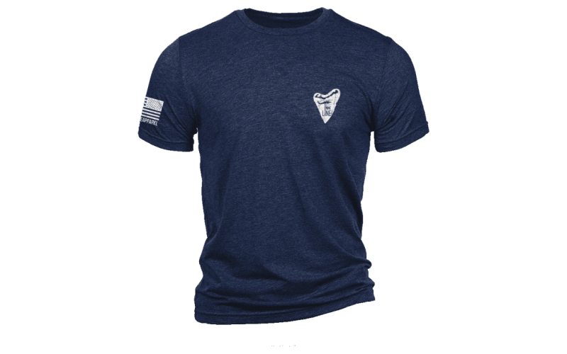 Nla shark flag navy t-shirt/ xlarge
