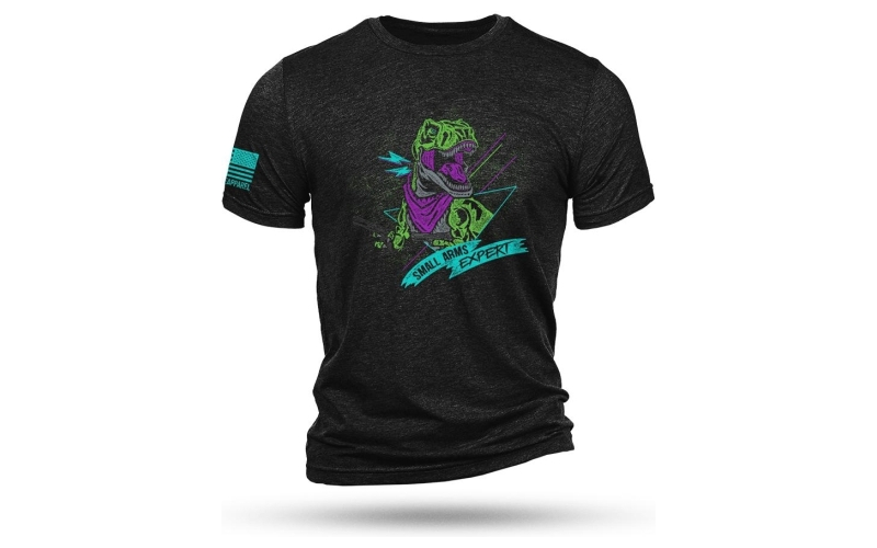 Nine line t-rex black triblend t-shirt/ small