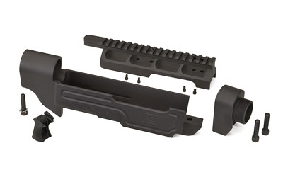 Nordic Components AR22 Stock Kit Fits Ruger 10/22, Includes Main Body, Scope Mount, Forearm Adapter, Grip Gapper, Mounting Hardware, Not Compatible with Takedown Models, Accepts Most Standard AR-15-pattern Handguards, Buffer Assemblies/Stocks, and Grips, Three Piece, Black AR22-KIT-3PC