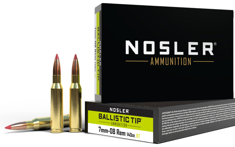 Nosler 7MM-08 Remington, 140 Grain, Ballistic Tip, 20 Round Box 40059