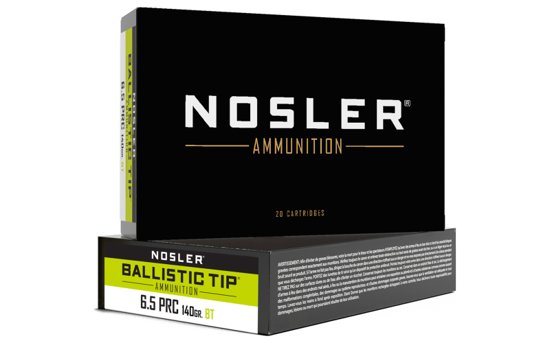 Nosler 6.5 PRC, 140 Grain, Ballistic Tip, 20 Round Box 43457