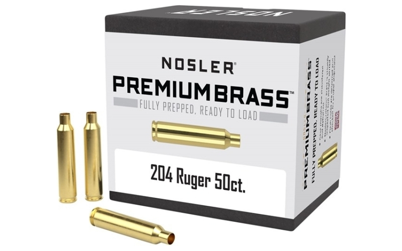 NOSLER 204 ruger brass 50/box