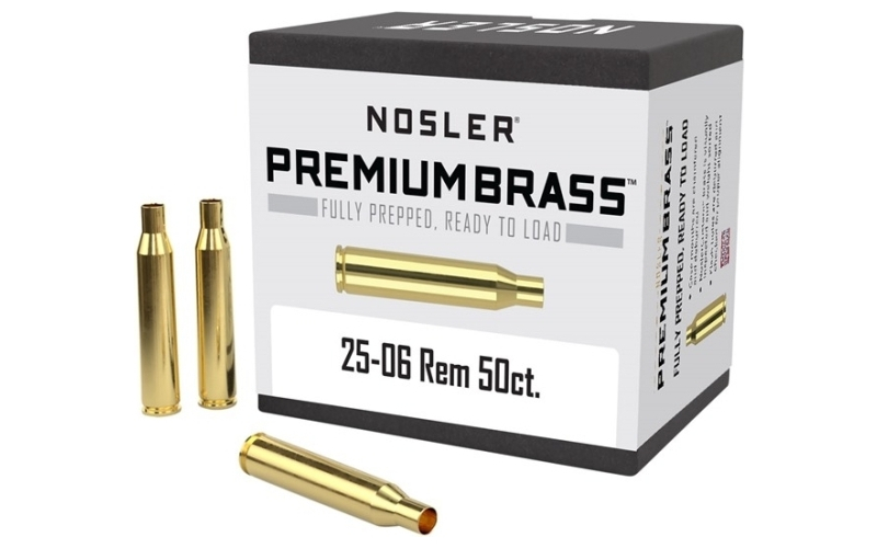 NOSLER 25-06 remington brass 50/box