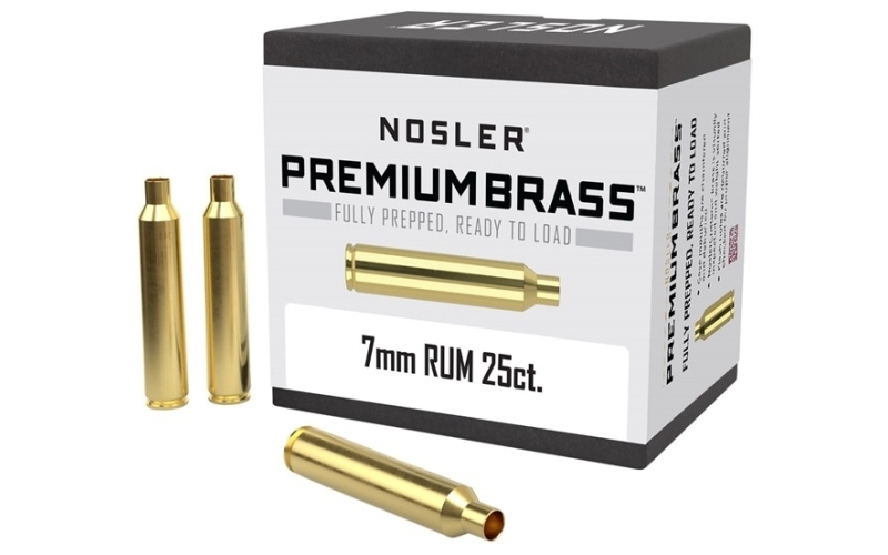 NOSLER 7mm remington ultra magnum brass 25/box