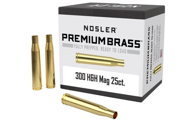 NOSLER 300 h&h magnum brass 25/box