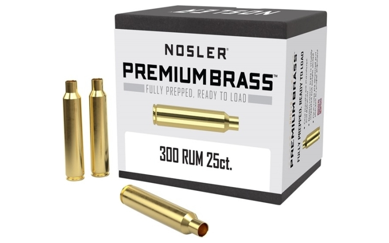 NOSLER 300 remington ultra magnum brass 25/box