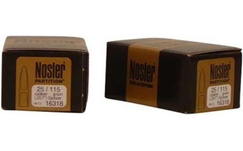 NOSLER Nosler 25 cal 115gr sp partition