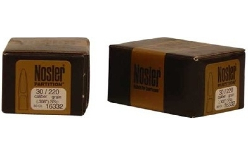 NOSLER Nosler 30 cal 220gr ssp partition