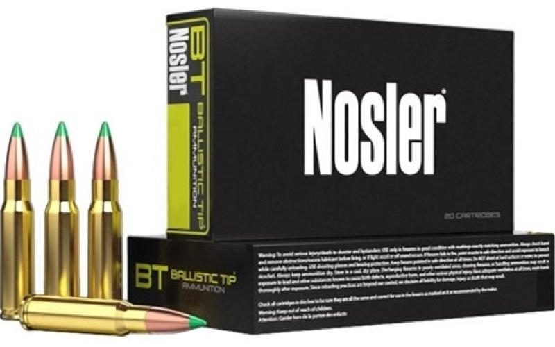 NOSLER Nosler bt (ballistic tip) ammo 30-30 win 150gr rnbt 20/bx