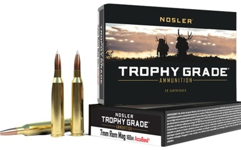 NOSLER 7mm remington magnum 160gr accubond spitzer 20/box