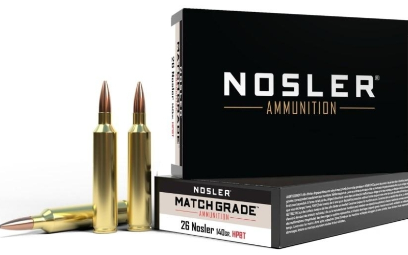 Match grade ammunition 26 nosler 140 cc-20 ct