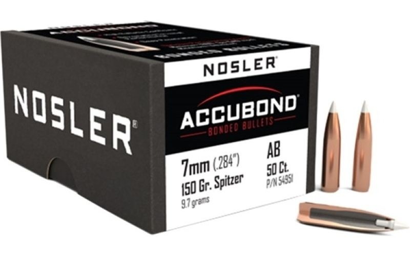NOSLER 7mm (0.284'') 150gr spitzer 50/box