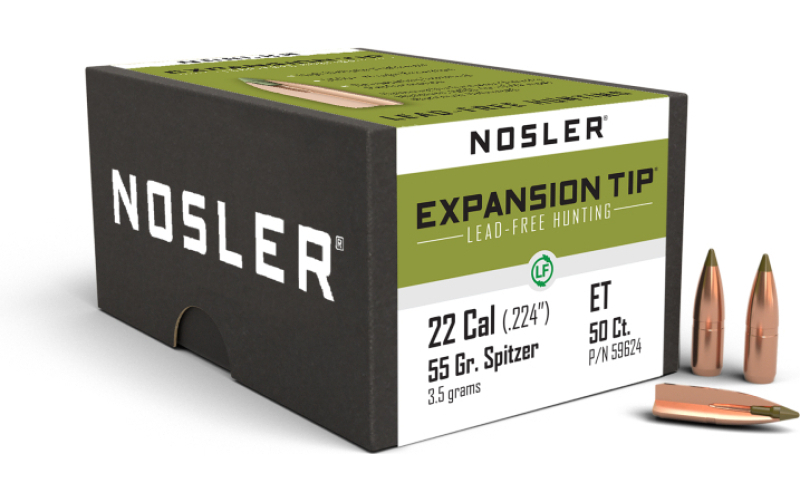 22 cal 55gr e-tip lead free bullet (50 ct.)