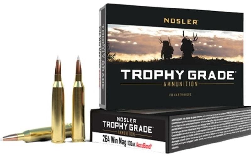 NOSLER 264 winchester magnum 130gr accubond spitzer 20/box