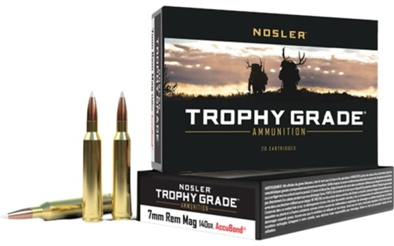 NOSLER 7mm remington magnum 140gr accubond spitzer 20/box
