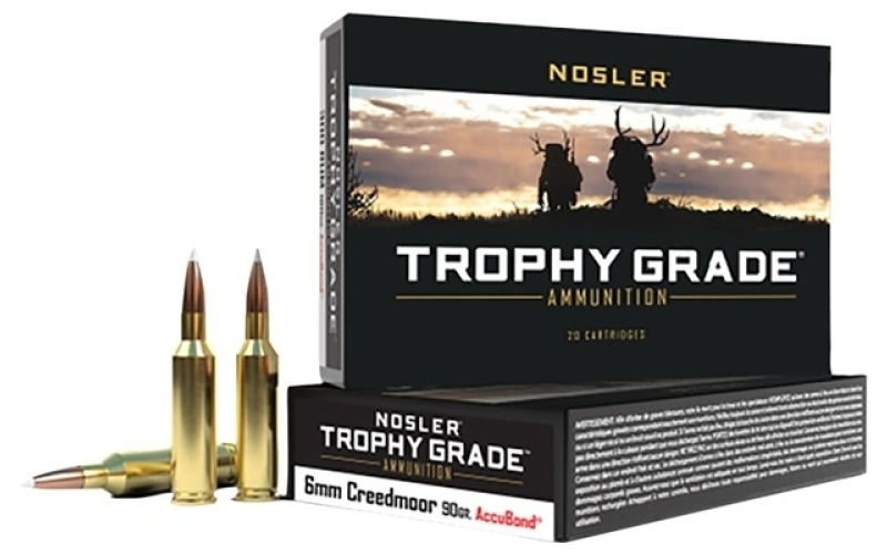 NOSLER 6mm creedmoor 90gr accubond spitzer 20/box