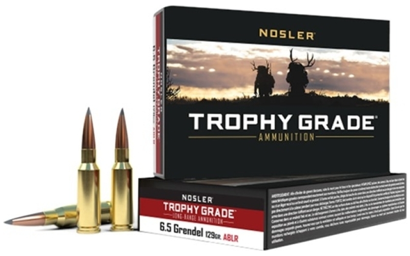 NOSLER 6.5 grendel 129gr accubond long range spitzer 20/box