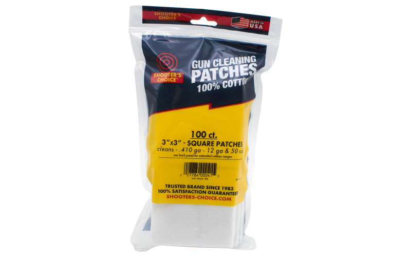OTIS 3" SQ CLEANING PATCHES 100CT