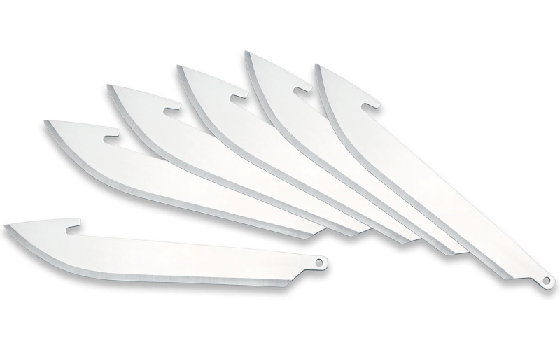 Outdoor Edge Edge Drop-Point Blades, Plain Edge, 3.5" Blades, 420J2 Stainless Steel, 6 Pack RR-6