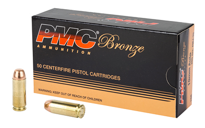 PMC Ammunition Bronze Ammunition, 10MM, 200 Grain, Full Metal Jacket, 50 Round Box 10A