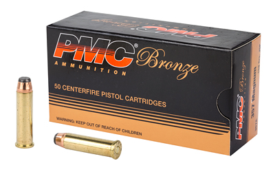 PMC Ammunition Bronze, 357MAG, 158 Grain, Jacketed Soft Point, 50Round Box 357A