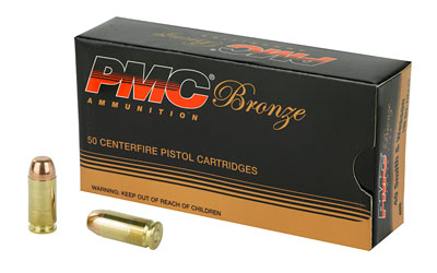 PMC Ammunition Bronze, 40S&W, 165 Grain, Full Metal Jacket, 50 Round Box 40D