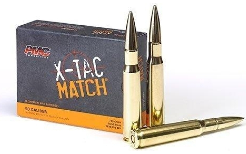 X-tac match.50cal 740gr solid 10