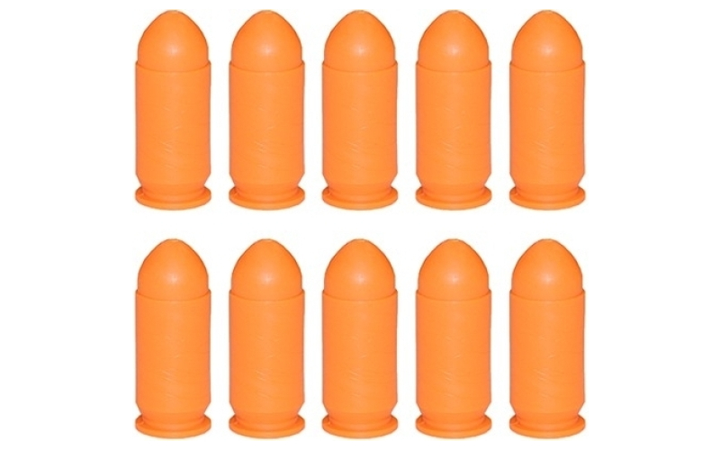 Precision Gun Specialties 45 auto orange dummy rounds 10/pack
