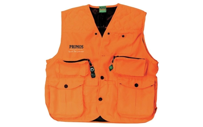Primos gunhunters huntin vest blaze orange m hang tag