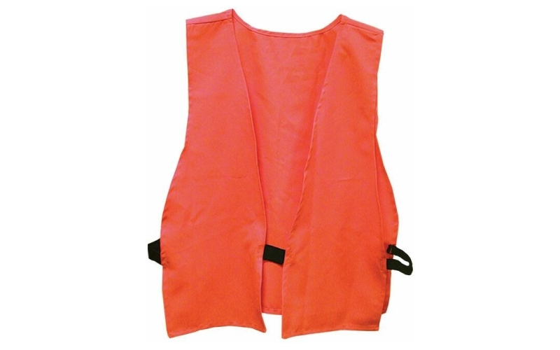 Primos safety vest hunter orange adult size logo on back poly bag