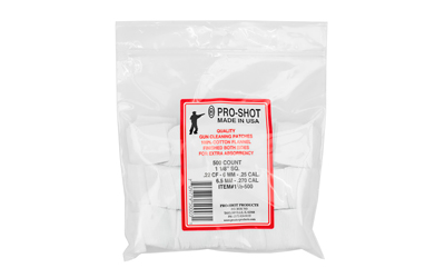 Pro-Shot Products Patches, .22-.270 Cal 11/8-500