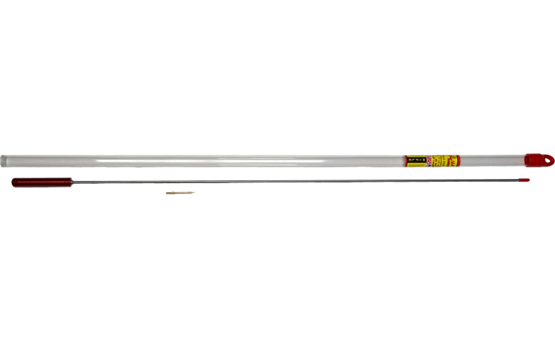 Pro-Shot Products Cleaning Rod, 1 Piece, .17 Caliber, 32.5" Length, #5-40 Threading, Includes Brass Jag, Plastic Tube 1PS-32-17