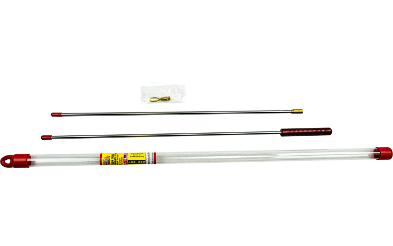 Pro-Shot Products Cleaning Rod, 2 Piece, 10 Guage-410 Guage, 36" Length, Includes Brass Patch Hook, Plastic Tube 2PS-36-10-410