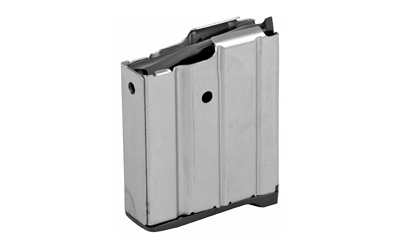 ProMag Industries Magazine, 223 Rem, 10 Rounds, Fits Ruger Mini-14, Steel, Nickel Finish RUG09N