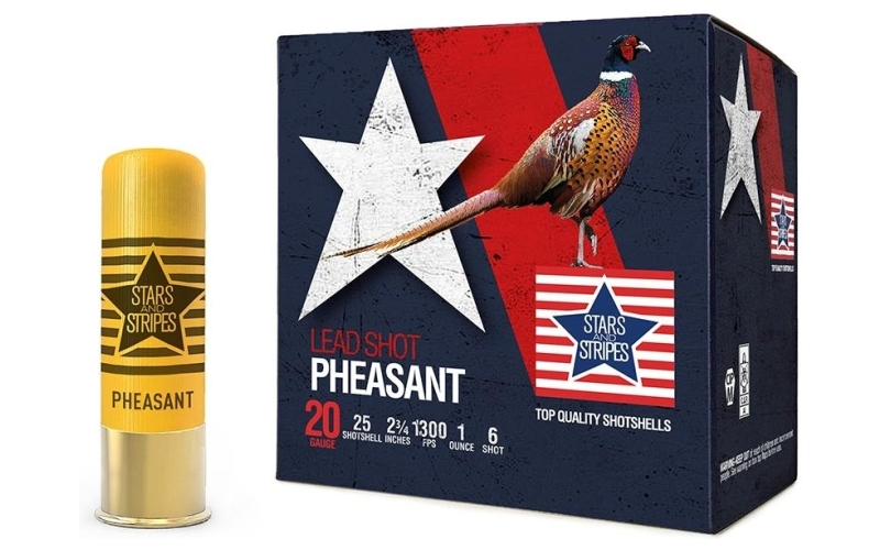Pheasant loads 20ga 2 3/4'' 1oz. #6 shot 1300fps 25rd